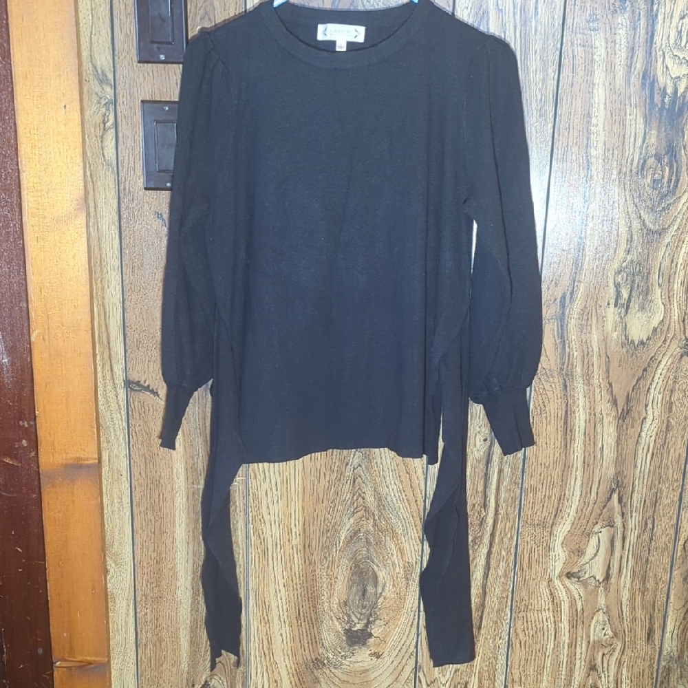 Nanette Lepore Black Long Sleeve Top